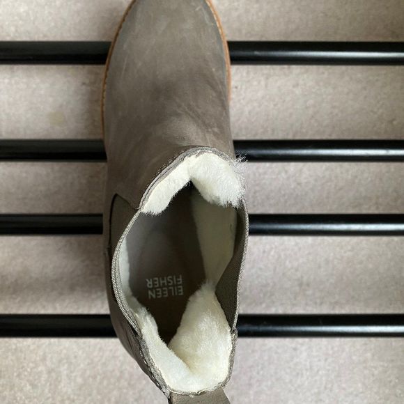 EILEEN Fisher Women Lilou Premium Nubuck Leather Chelsea Boots - NEW NWOB - Picture 8 of 8
